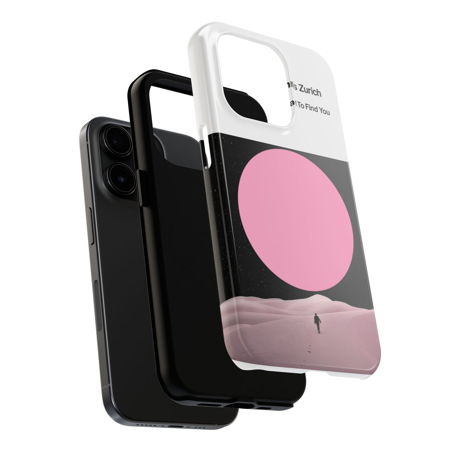 A Road To Find You Phone Case | Pink Moon Minimal Album Art