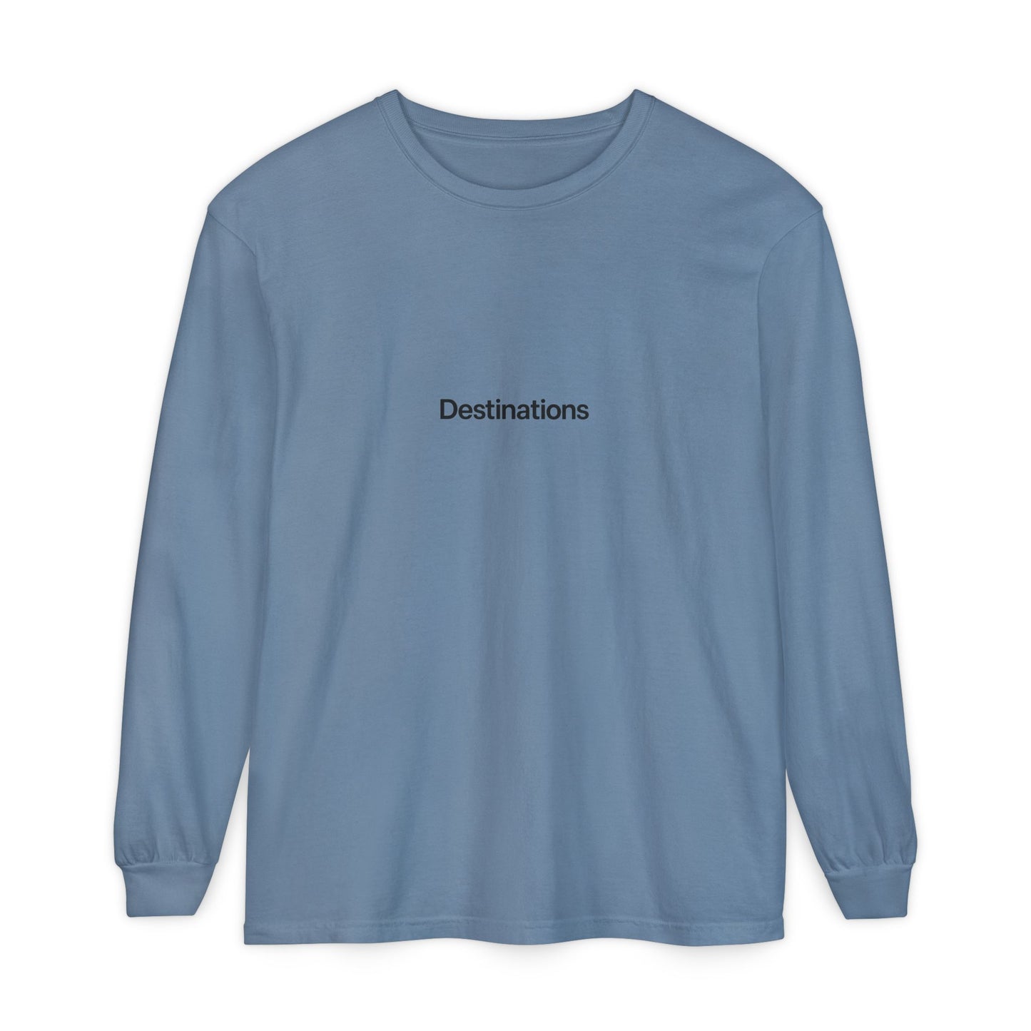 Destinations - Unisex Garment-dyed Long Sleeve T-Shirt