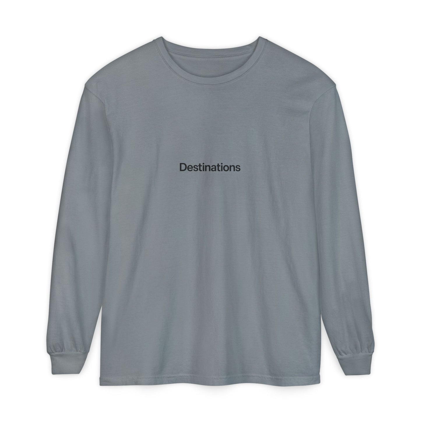 Destinations - Unisex Garment-dyed Long Sleeve T-Shirt