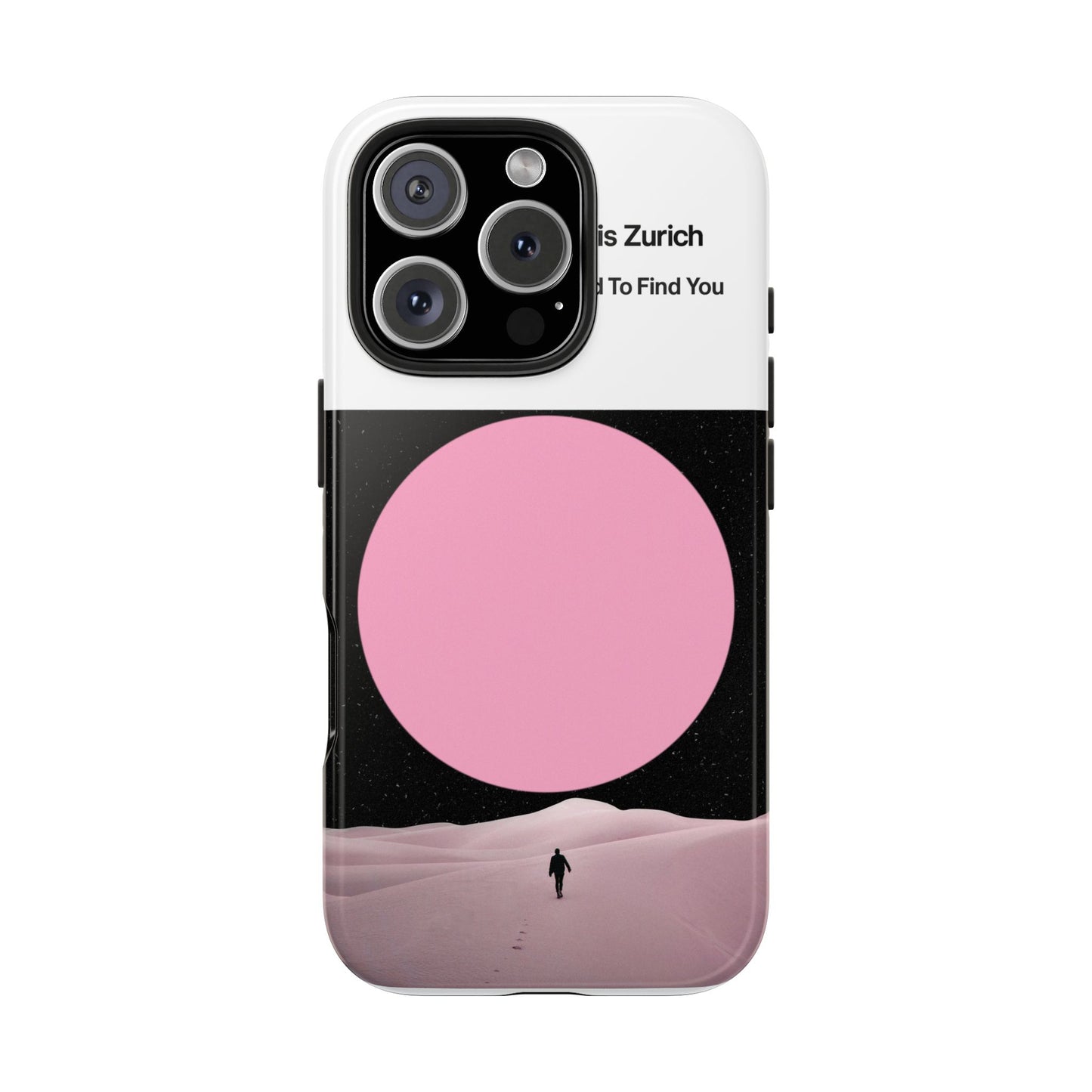A Road To Find You Phone Case | Pink Moon Minimal Album Art