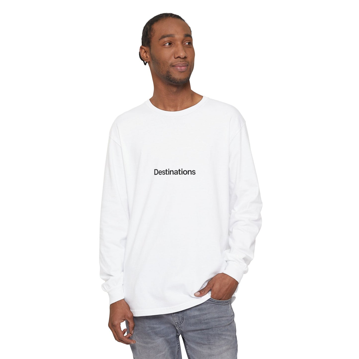 Destinations - Unisex Garment-dyed Long Sleeve T-Shirt