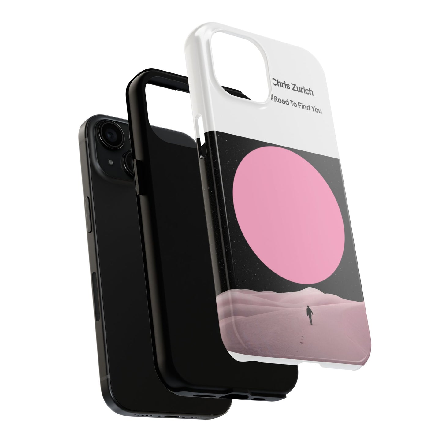 A Road To Find You Phone Case | Pink Moon Minimal Album Art