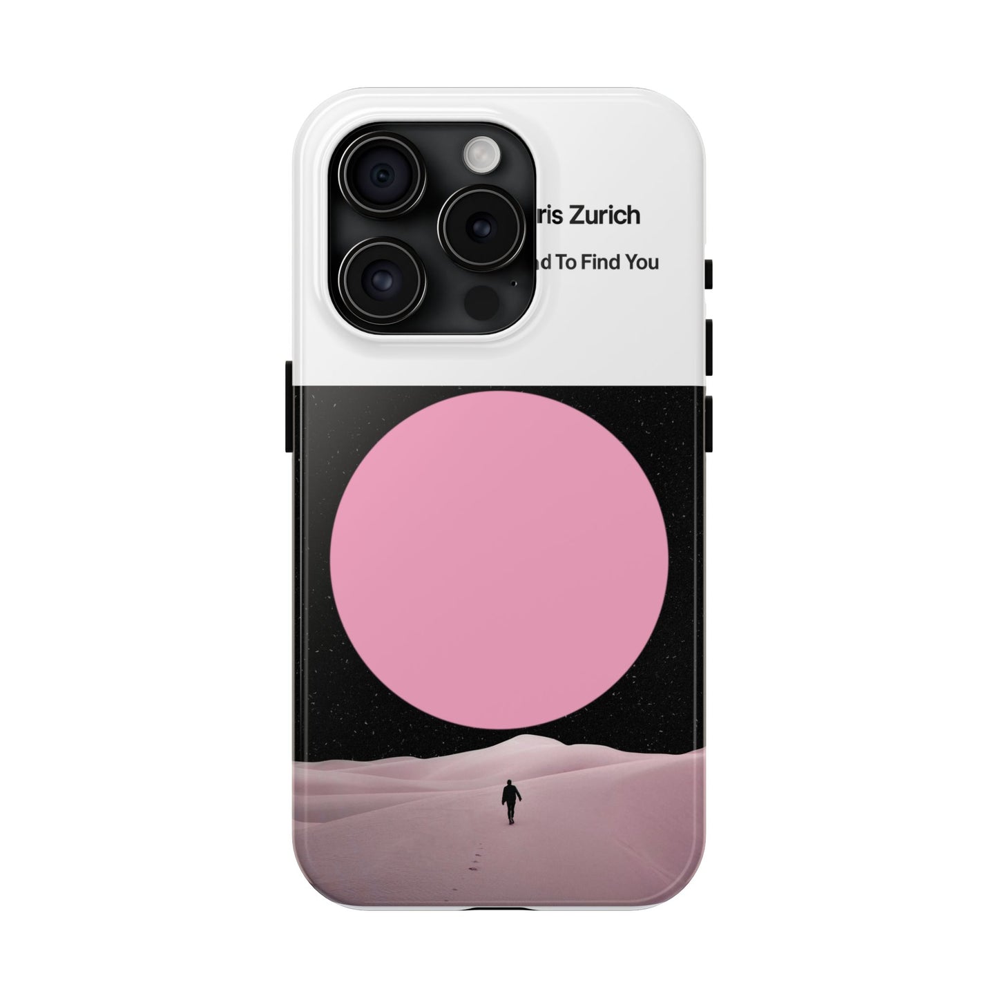 A Road To Find You Phone Case | Pink Moon Minimal Album Art