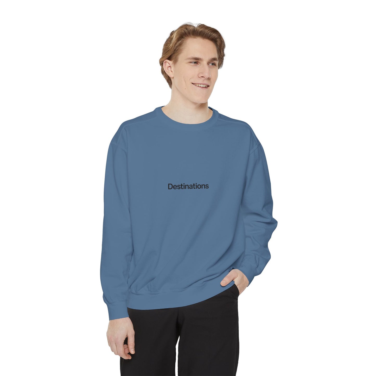 Destinations - Unisex Garment-Dyed Sweatshirt