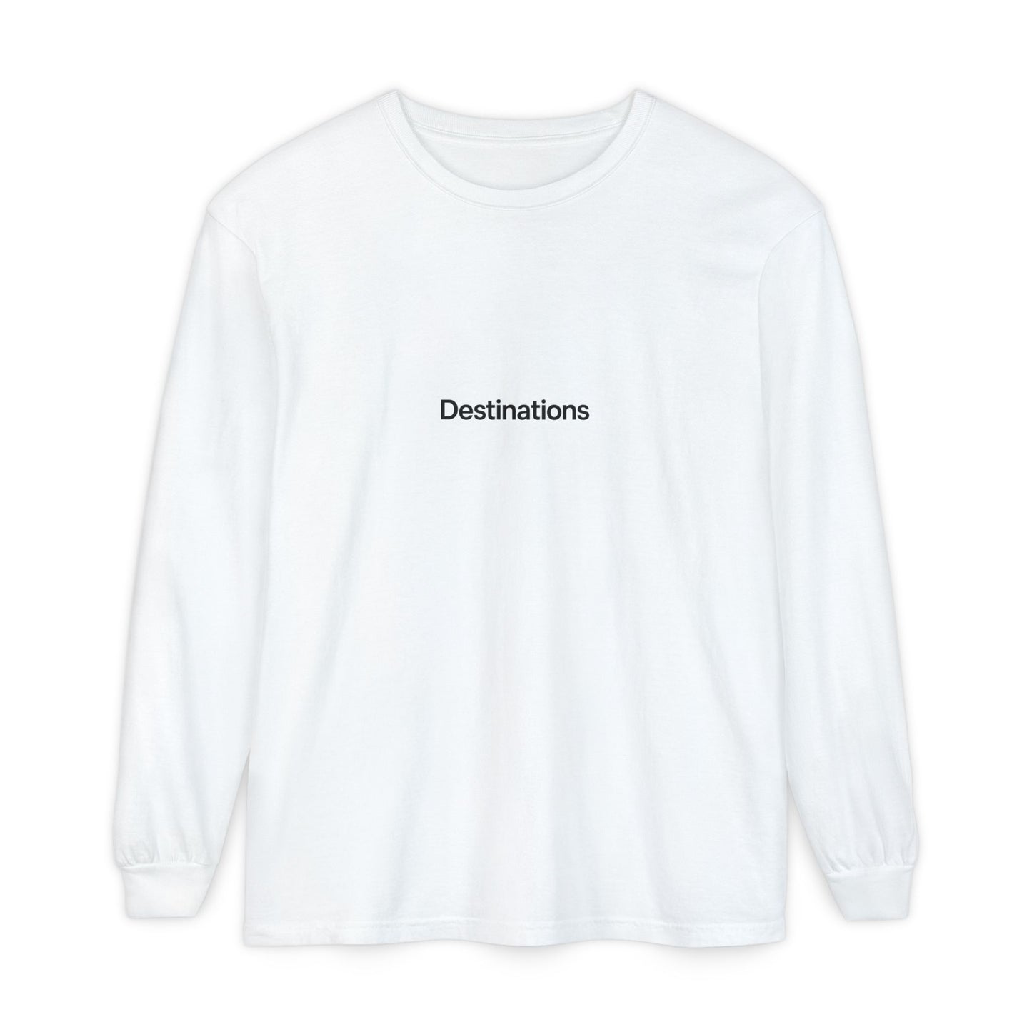 Destinations - Unisex Garment-dyed Long Sleeve T-Shirt