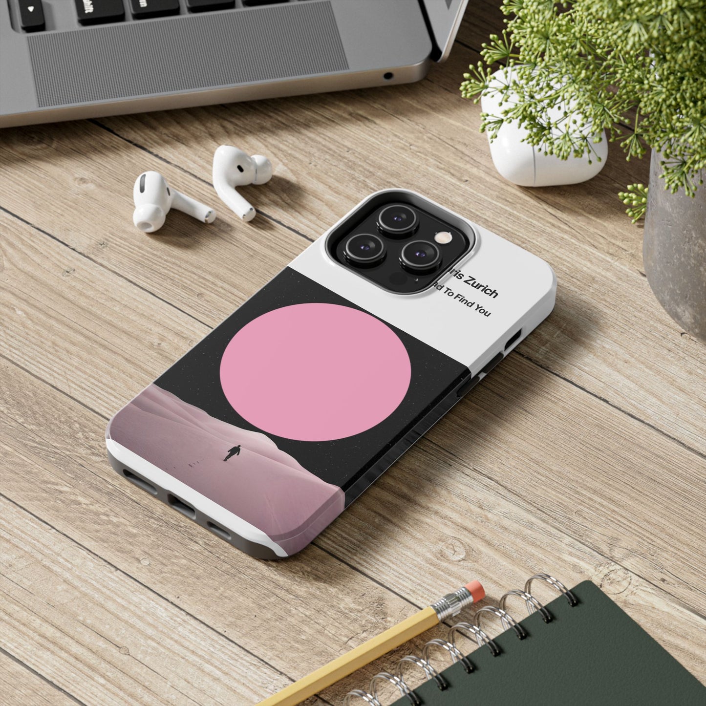 A Road To Find You Phone Case | Pink Moon Minimal Album Art