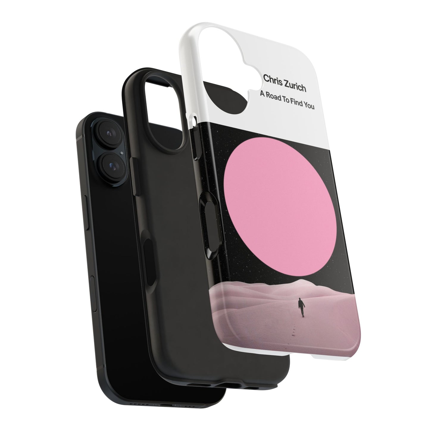 A Road To Find You Phone Case | Pink Moon Minimal Album Art