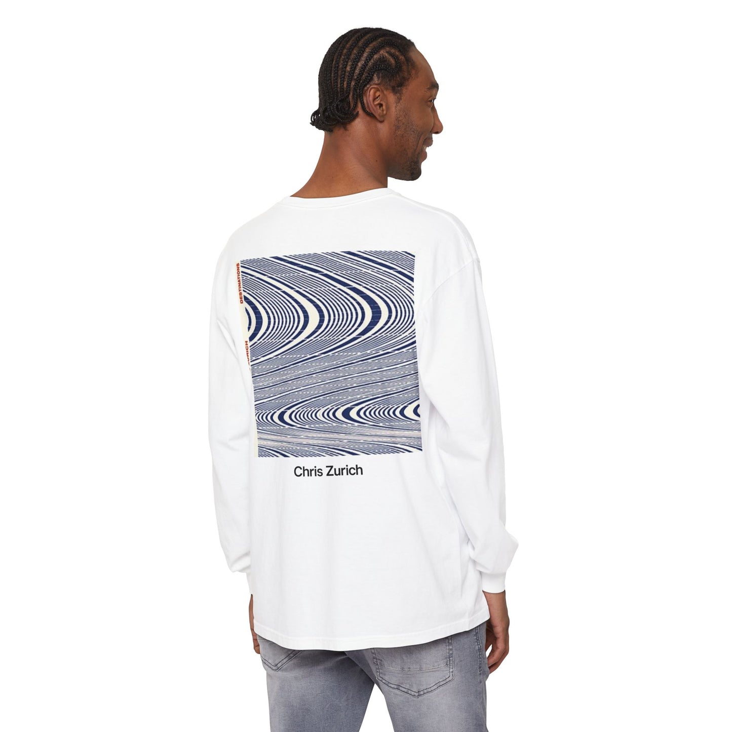 Destinations - Unisex Garment-dyed Long Sleeve T-Shirt